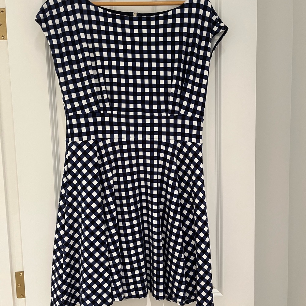 Kate Spade Navy and White Gingham Dress